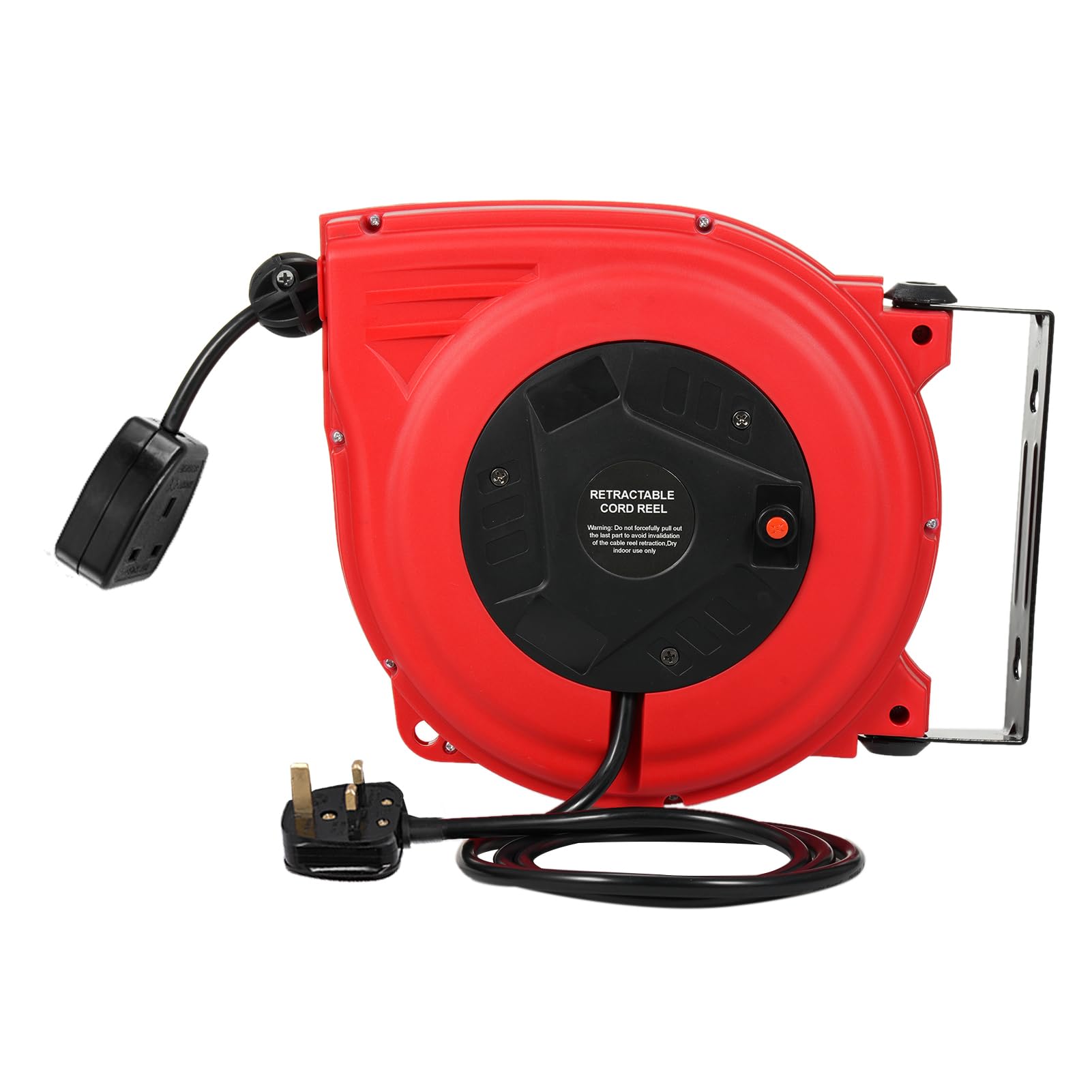 Cord Reel Retractable 1250W Automatic Cable Reel 33+5FT (10+1.5M
